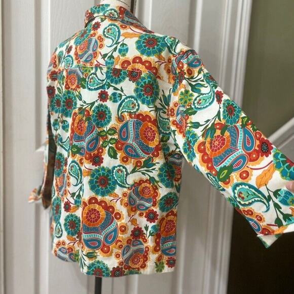 KAKTUS JACKET PSYCHEDELIC PAISLEY 60’STYLE HIPPIE SUMMER OF LOVE VISUAL SZ XL - Picture 11 of 15